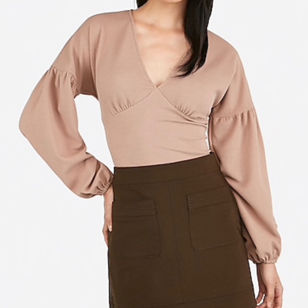 Express tan top